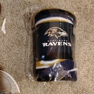 NFL Baltimore Ravens Fleece Blanket - Black, Purple, Gold